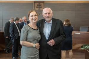 Prehliadka mesta Košice a prijatie hostí na Ústavnom súde Slovenskej republiky 12. apríl 2018 - fotka z galérie č. 01
